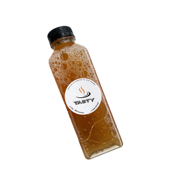 Jus d’hibiscus blanc aromatisé à l’ananas et à la menthe