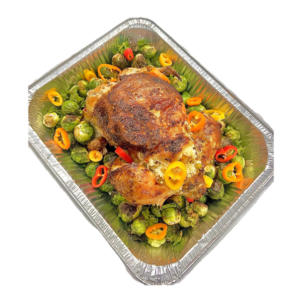 Poulet rôti aux légumes