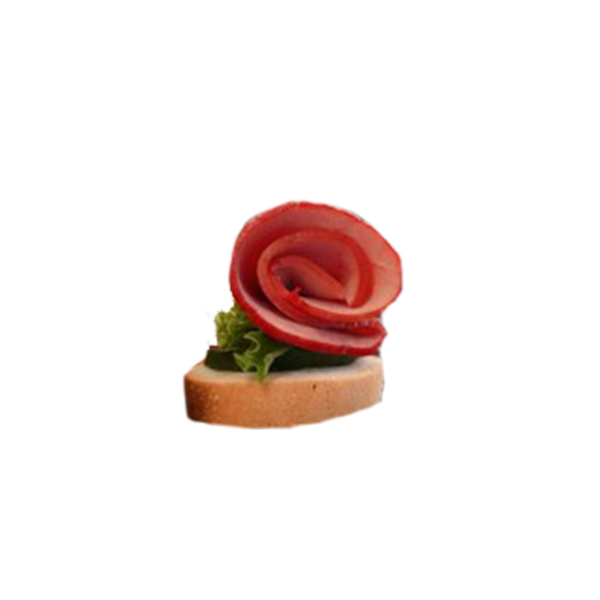 Canapés de charcuterie festifs