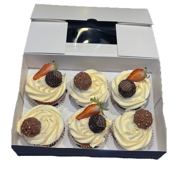 Cupcakes gourmand Ferrero et fraise